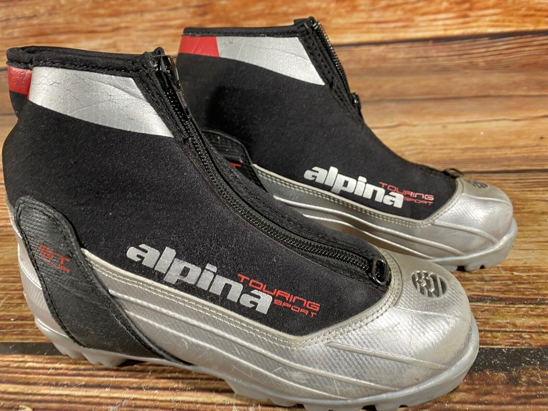 Alpina ST10 Kids Nordic Cross Country Ski Boots Size EU35 US3.5 NNN A-684