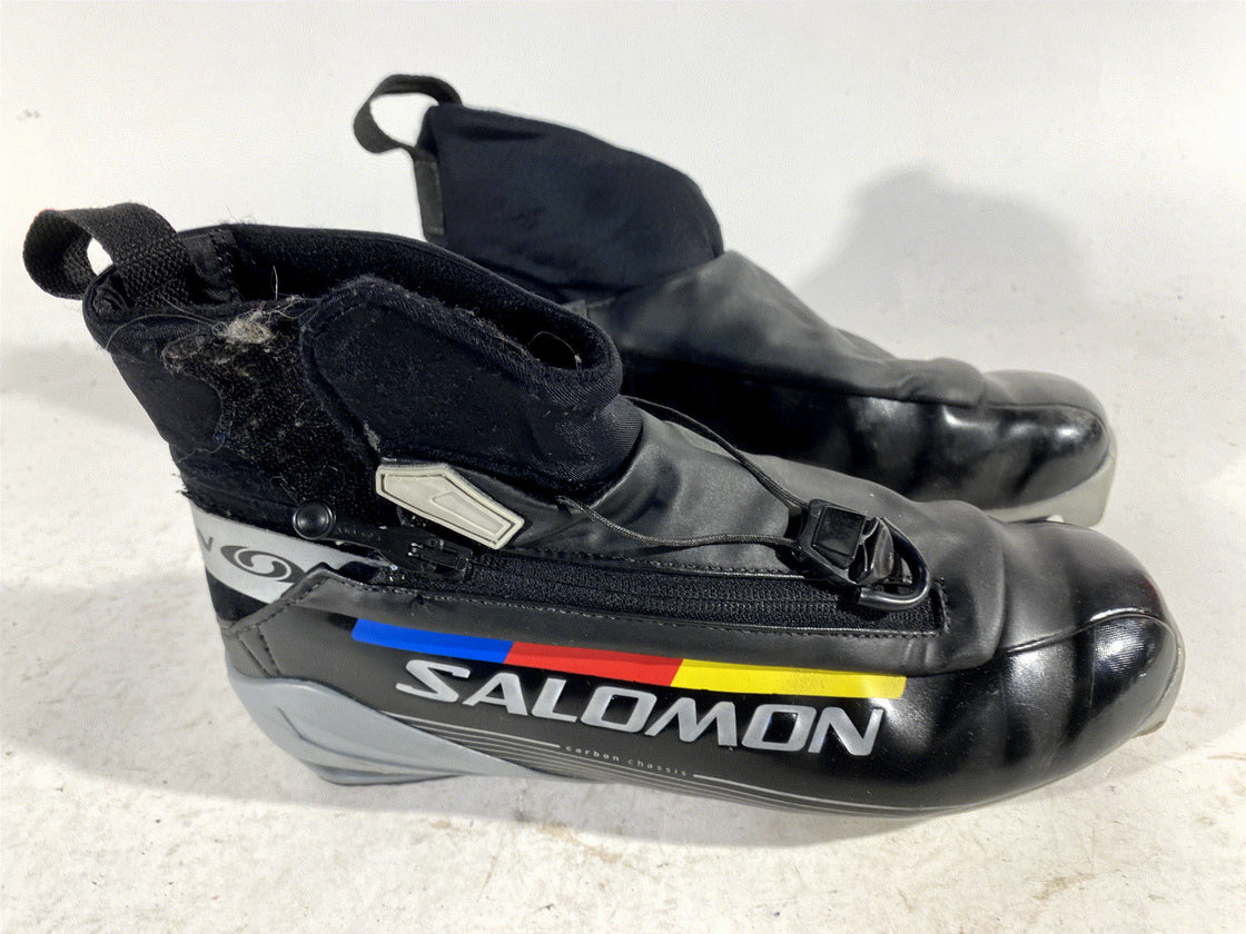 SALOMON Carbon Nordic Cross Country Ski Boots Size EU38 2/3 US6 SNS Pilot 251