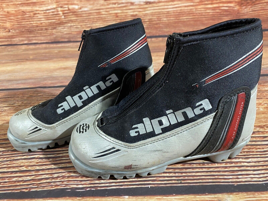 Alpina ST10jr Kids Nordic Cross Country Ski Boots Size EU32 US1.5 for NNN A-1242