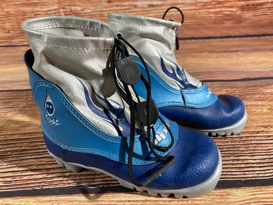 Alpina Frost Kids Nordic Cross Country Ski Boots Size EU29 US11 for NNN A-1235