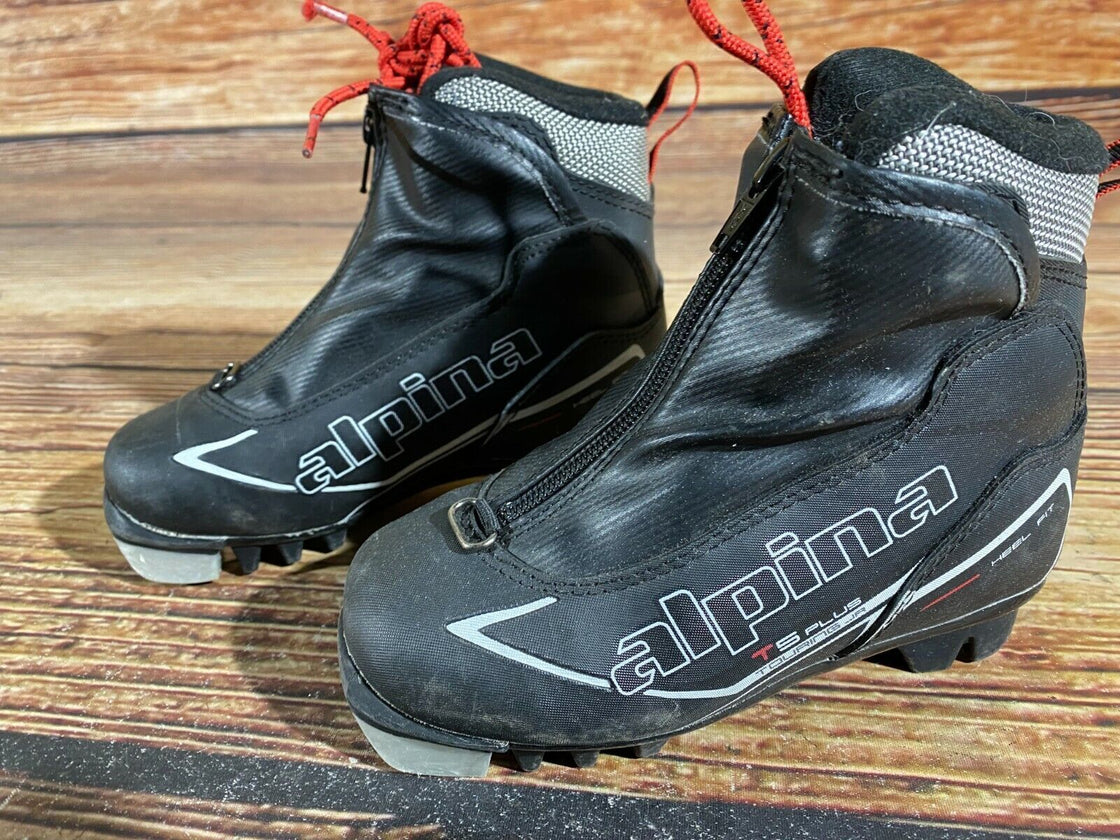 Alpina T5 Plus Kids Nordic Cross Country Ski Boots Size EU29 US11 for NNN A-419