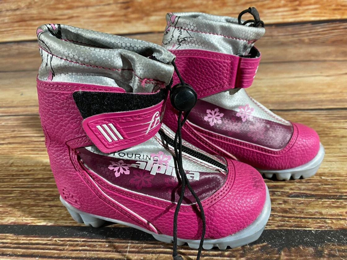 Alpina Frost Kids Nordic Cross Country Ski Boots Size EU25 US8.5 for NNN A-392