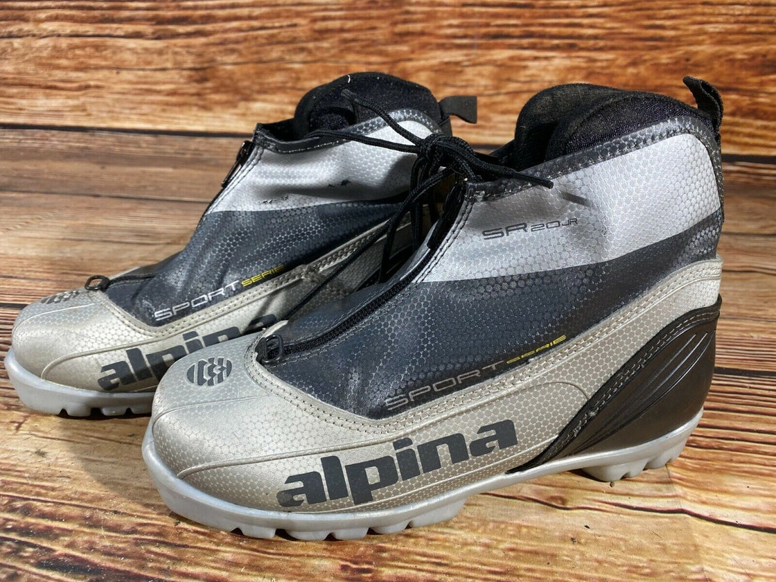 Alpina SR20 JR Nordic Cross Country Ski Boots Size EU36 US4.5 NNN bindings