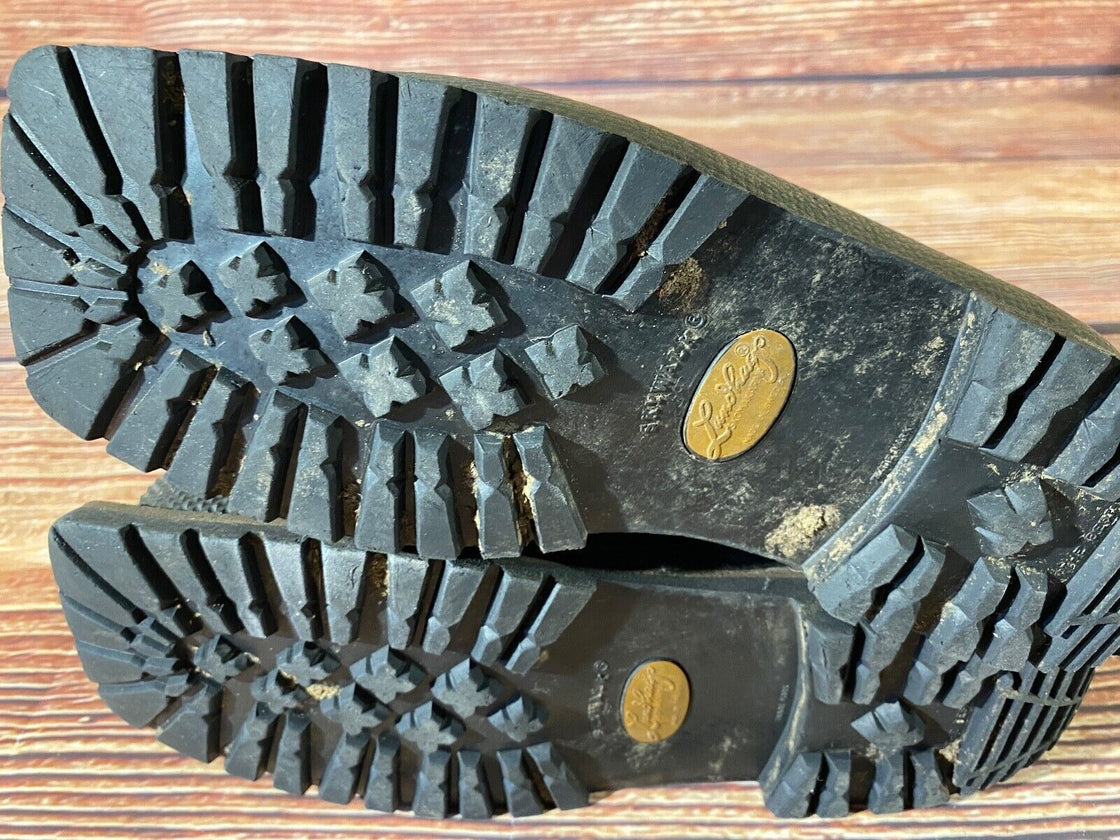 LUNDHAGS Vintage Cross Country Ski Boots Kandahar Cable Bindings EU41 US7.5 KL52