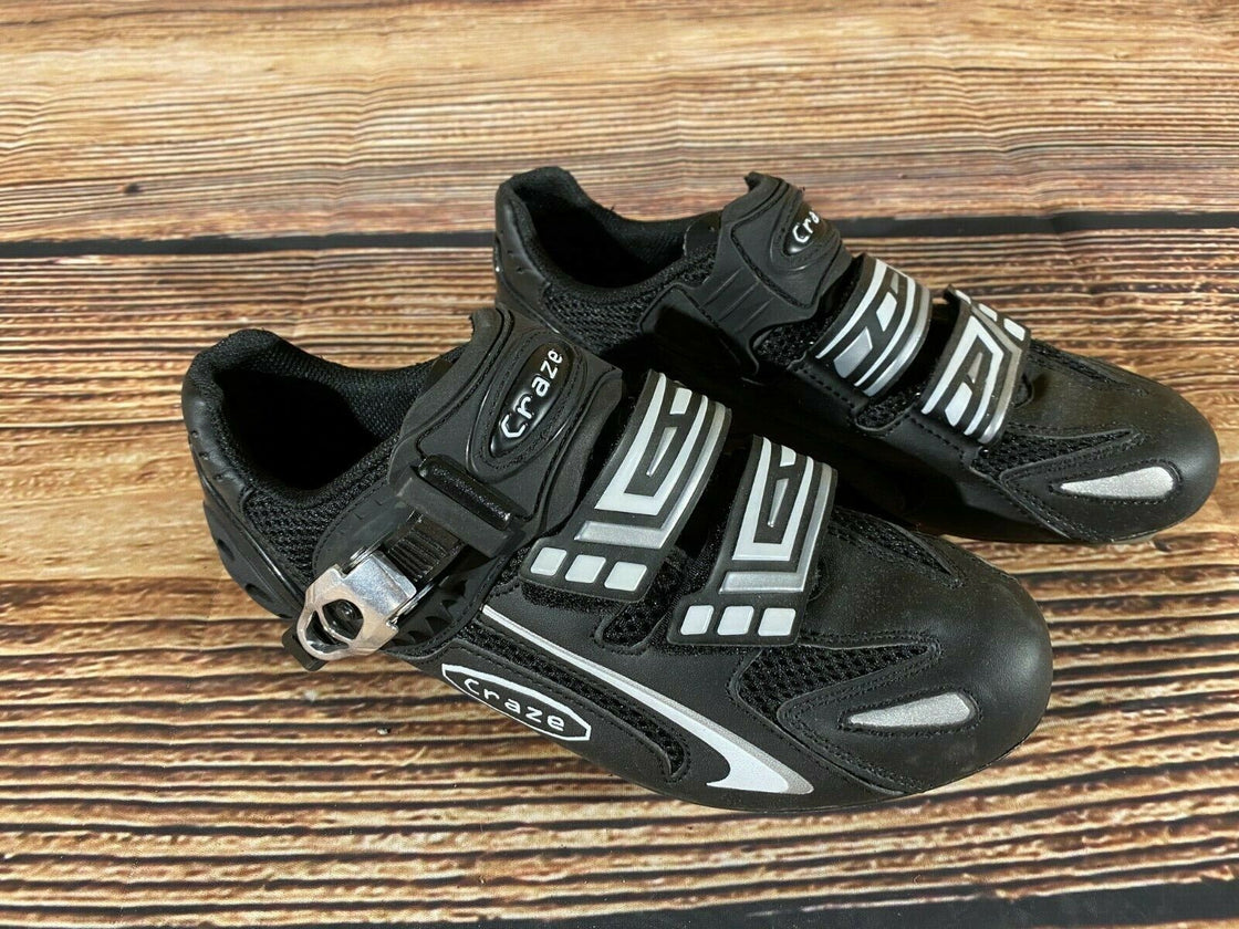 CRAZE Road Cycling Shoes Biking Boots Shoes Size EU38, US6, Mondo 238