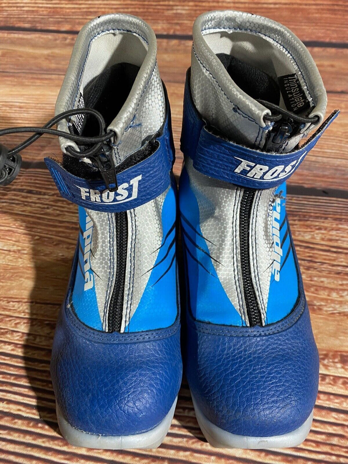 Alpina Frost Kids Nordic Cross Country Ski Boots Size EU34 US3 NNN A-1196