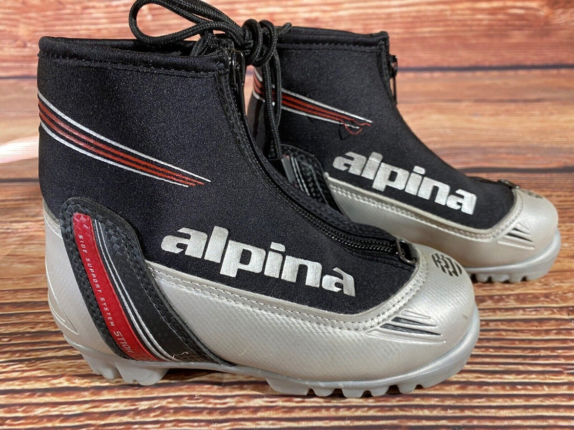 Alpina ST10jr Nordic Cross Country Ski Boots Kids Size EU30 US12 NNN A-1070