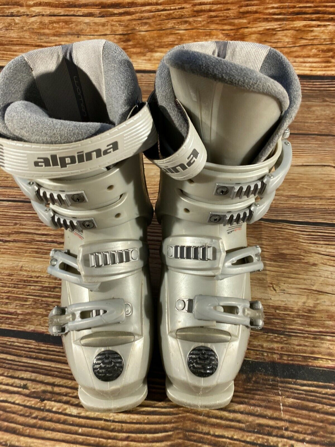 Alpina Alpine Ski Boots Downhill Size Mondo 235 mm, Outer Sole 275 mm DH128