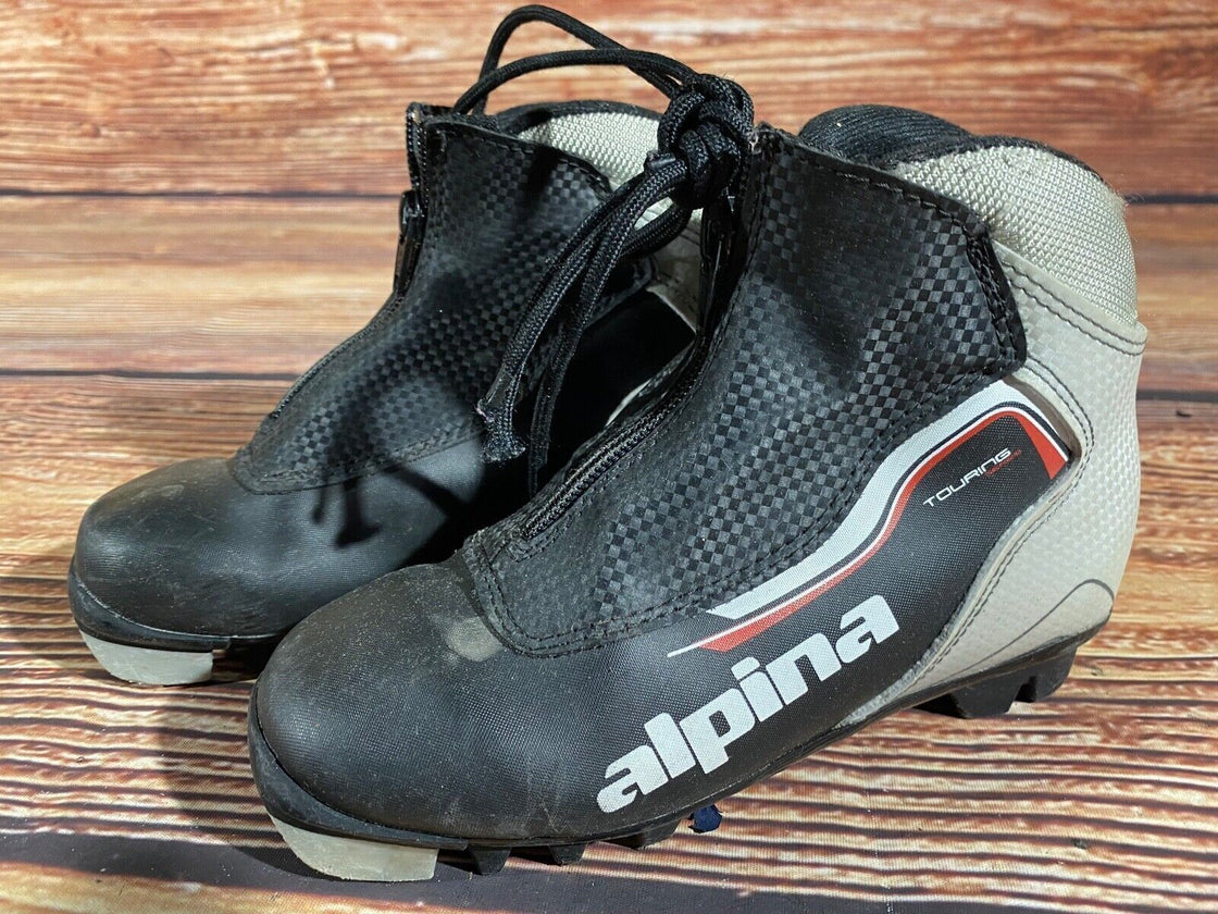 Alpina Touring Kids Nordic Cross Country Ski Boots Size EU32 US1.5 NNN A-1141