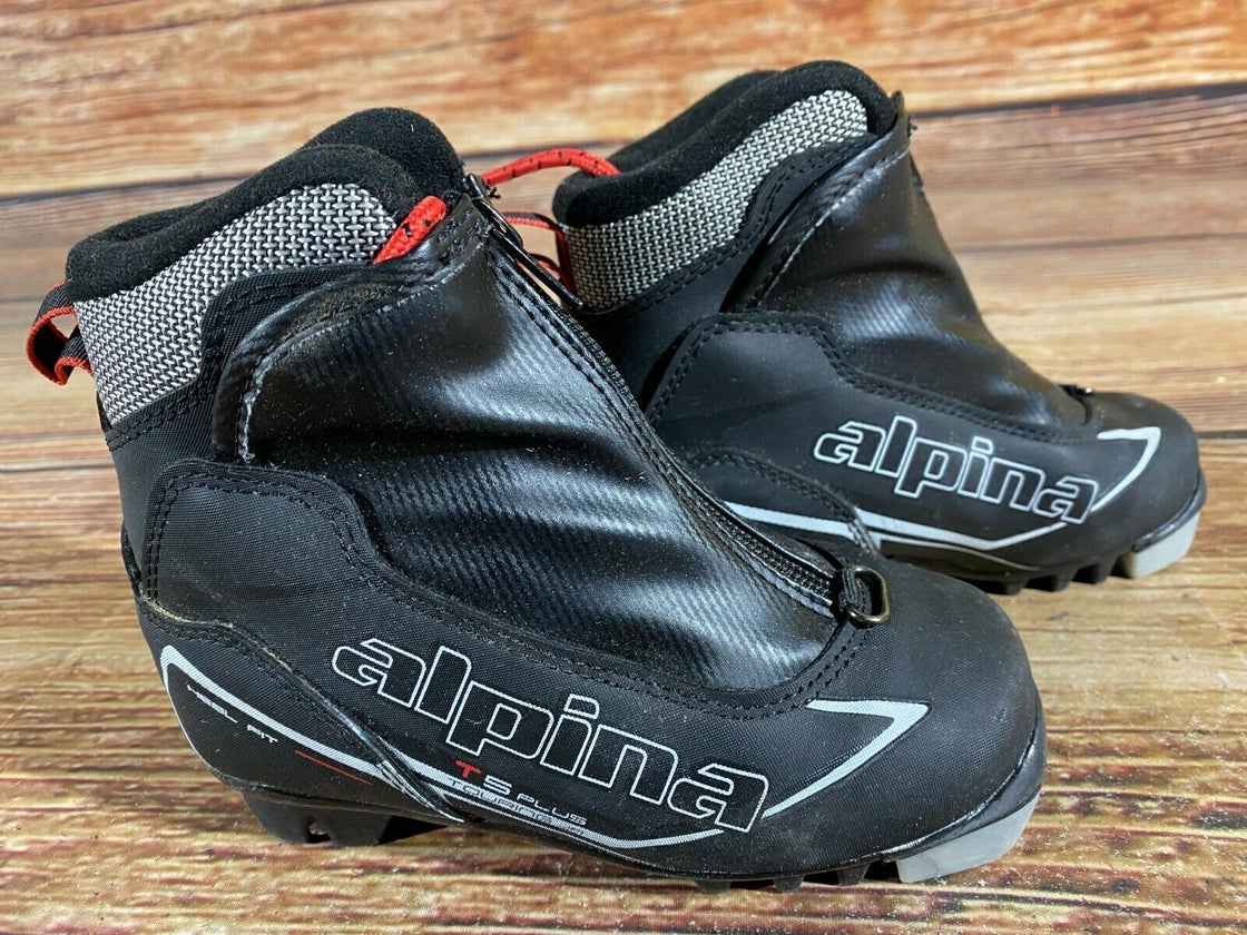 Alpina T5plus Kids Nordic Cross Country Ski Boots Size EU29 US11 for NNN A-407