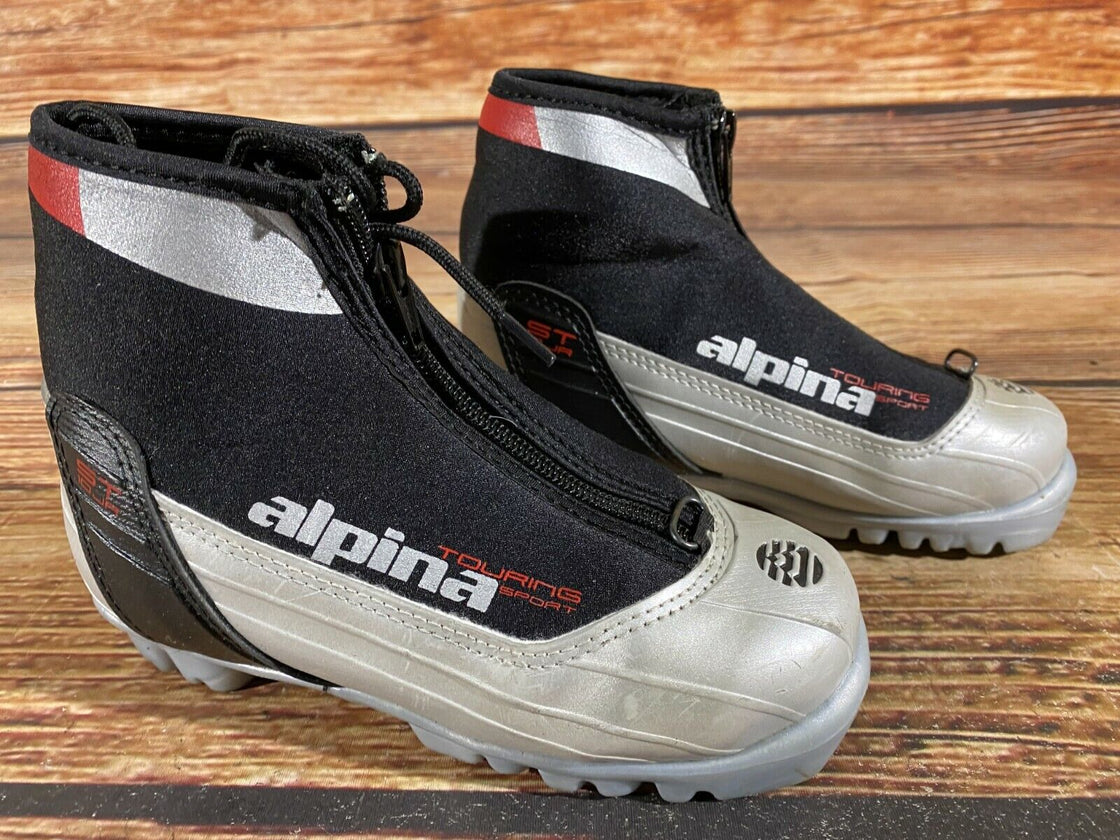 Alpina ST10jr Kids Nordic Cross Country Ski Boots Size EU31 US12.5 for NNN A-41