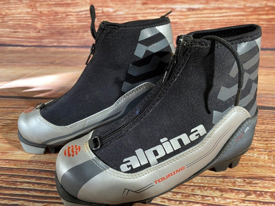 Alpina T10jr Nordic Cross Country Ski Boots Kids Size EU32 US1.5 NNN A-1072