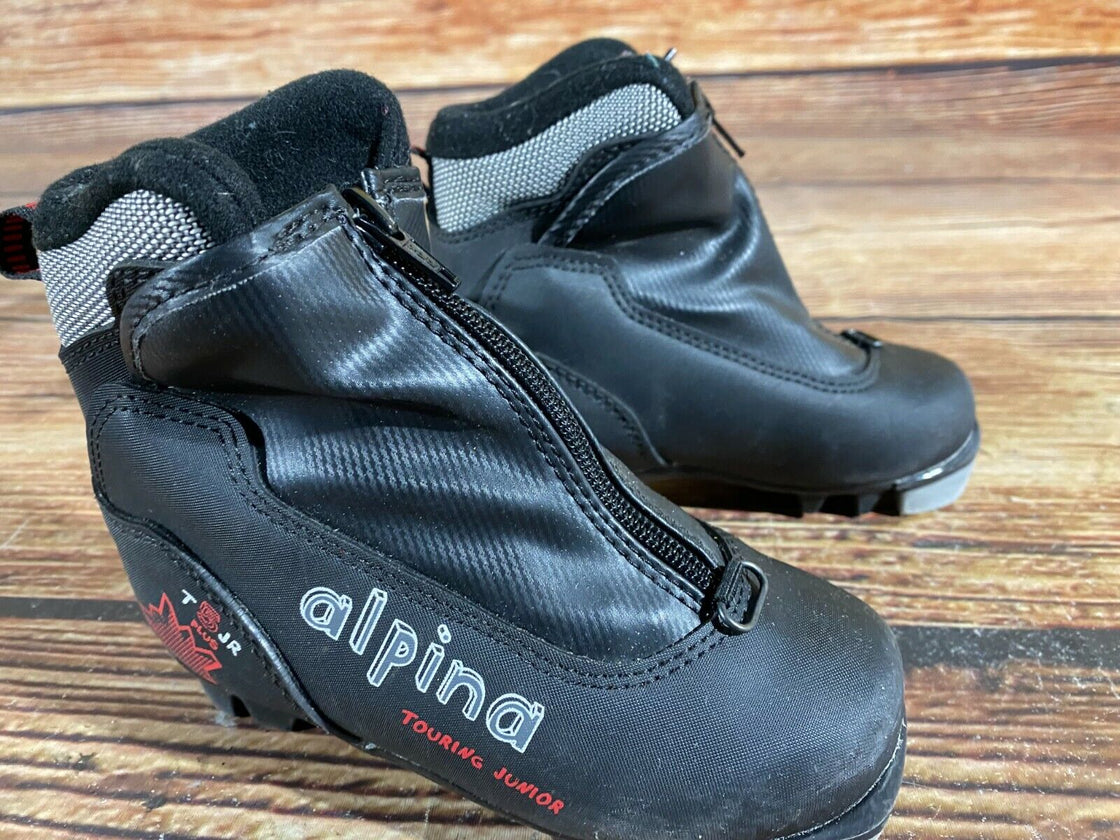 Alpina T5jr Kids Nordic Cross Country Ski Boots Size EU28 US10.5 NNN A-508