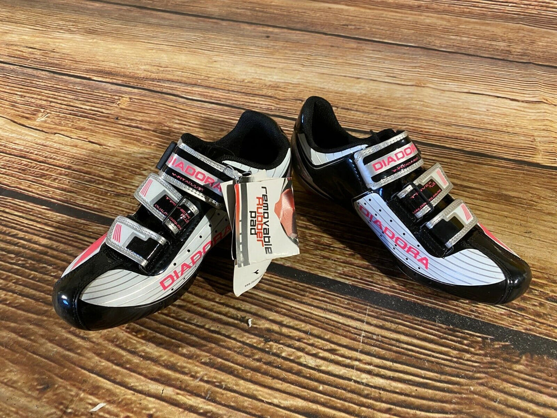 DIADORA Trivex Road Cycling Shoes Bicycle Shoes Ladies Size EU38 US7 NEW