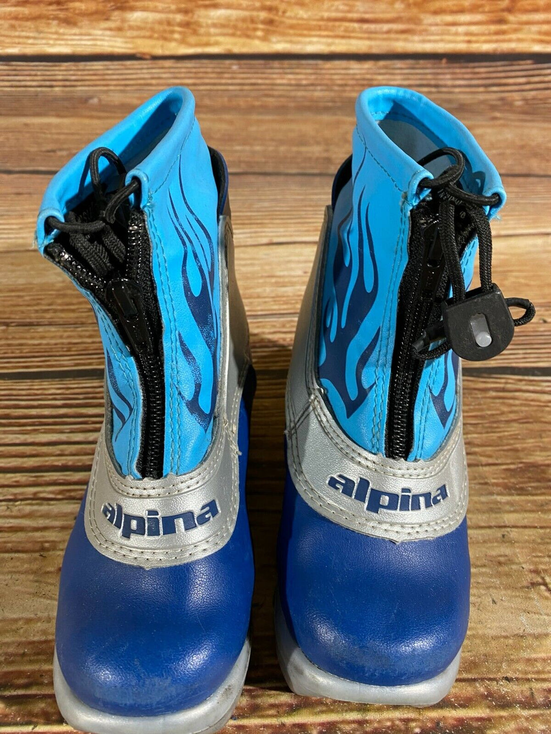 Alpina Frost Kids Nordic Cross Country Ski Boots Size EU27 US9.5 for NNN A-16