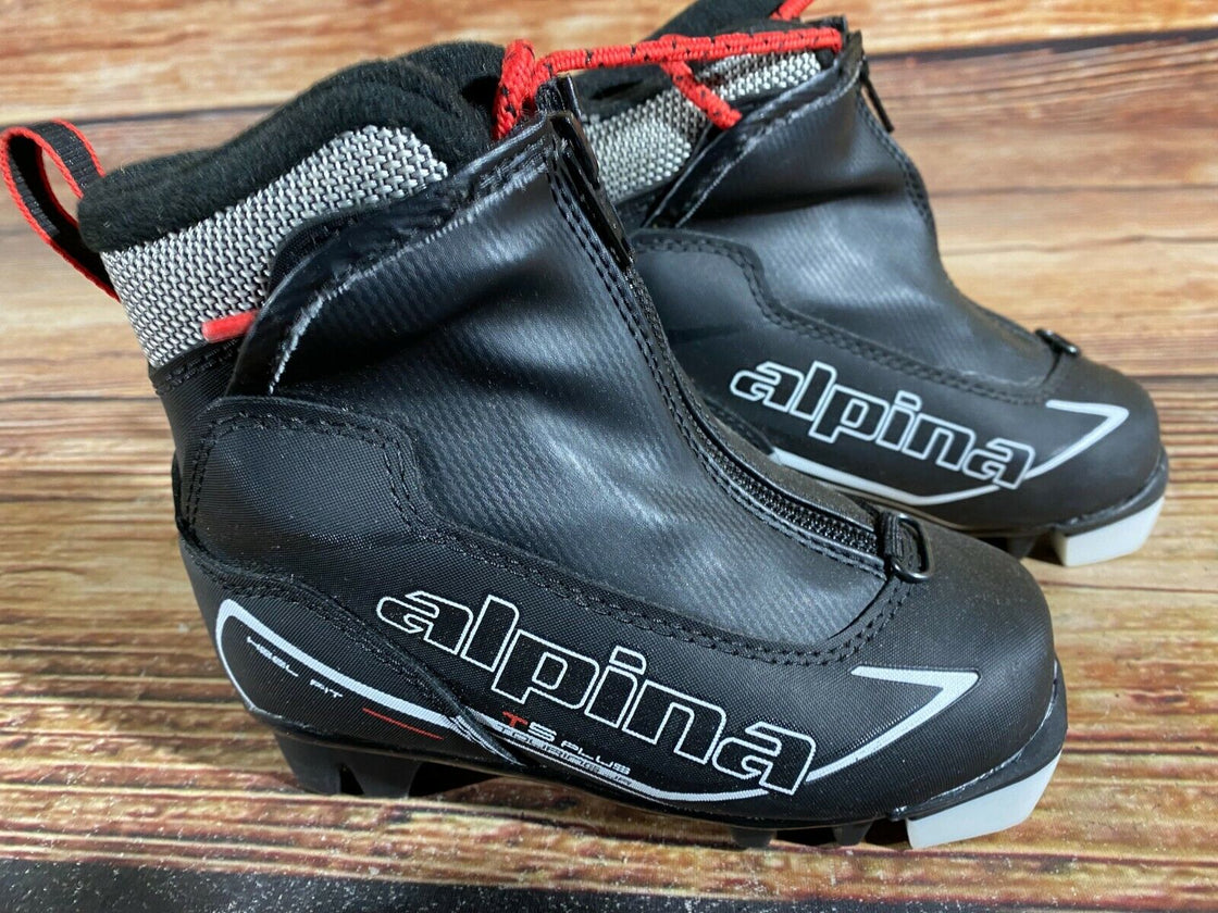 Alpina T5 Plus Kids Nordic Cross Country Ski Boots Size EU27 US9.5 for NNN A-167