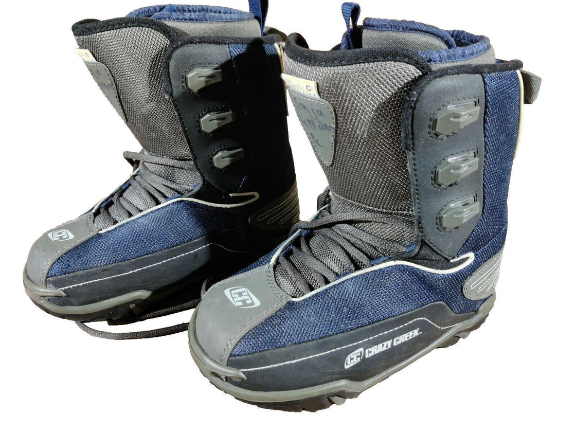 CRAZY CREEK Snowboard Boots Youth Kids Size EU34, US3.5 Mondo 215 mm  xs