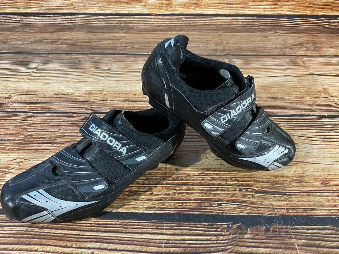 DIADORA Cycling MTB Shoes Mountain Biking Boots Size EU45 with Cleats