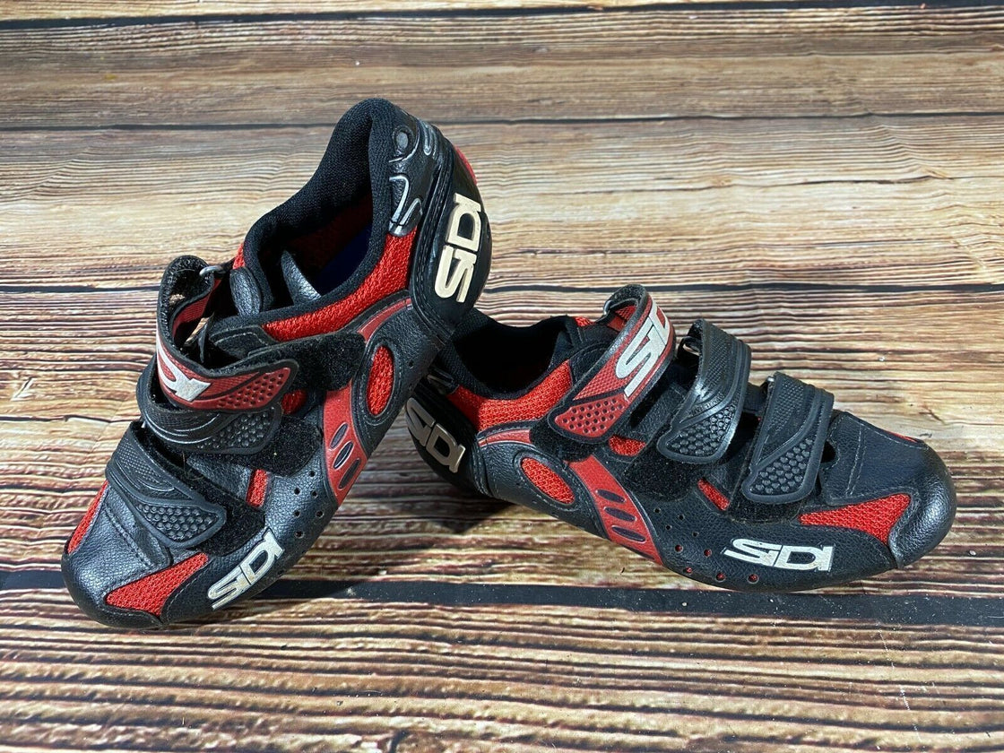 SIDI Road Cycling Shoes Clipless Biking Boots Size EU 38 with Cleats