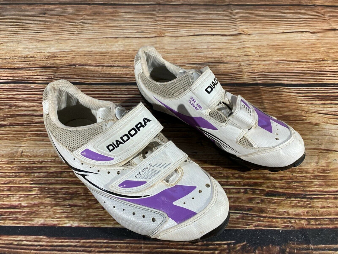 DIADORA Escape 2 Cycling MTB Shoes Mountain Biking Boots Ladies Size EU37