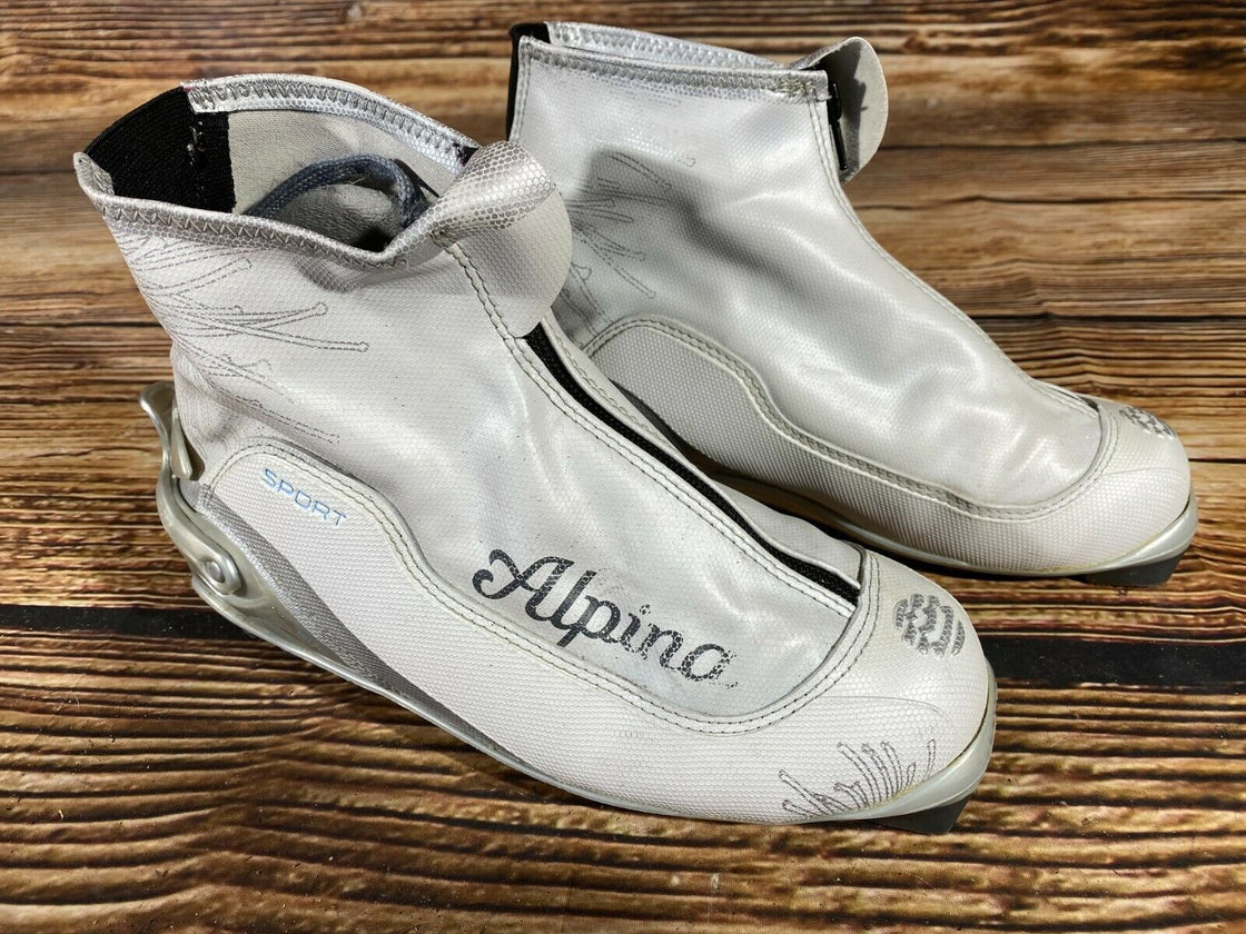 Alpina Sport Nordic Cross Country Ski Boots Size EU38 US6 for NNN