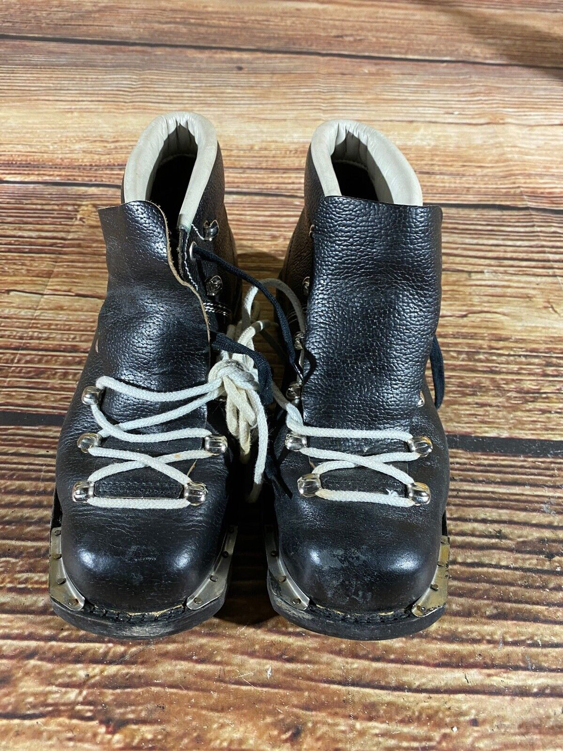 TEWA Vintage Cross Country Ski Boots Kandahar Old Cable Bindings EU37 US5 KL35