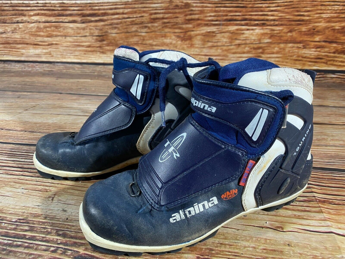 Alpina 140 Nordic Cross Country Ski Boots Size EU37 US5 NNN bindings