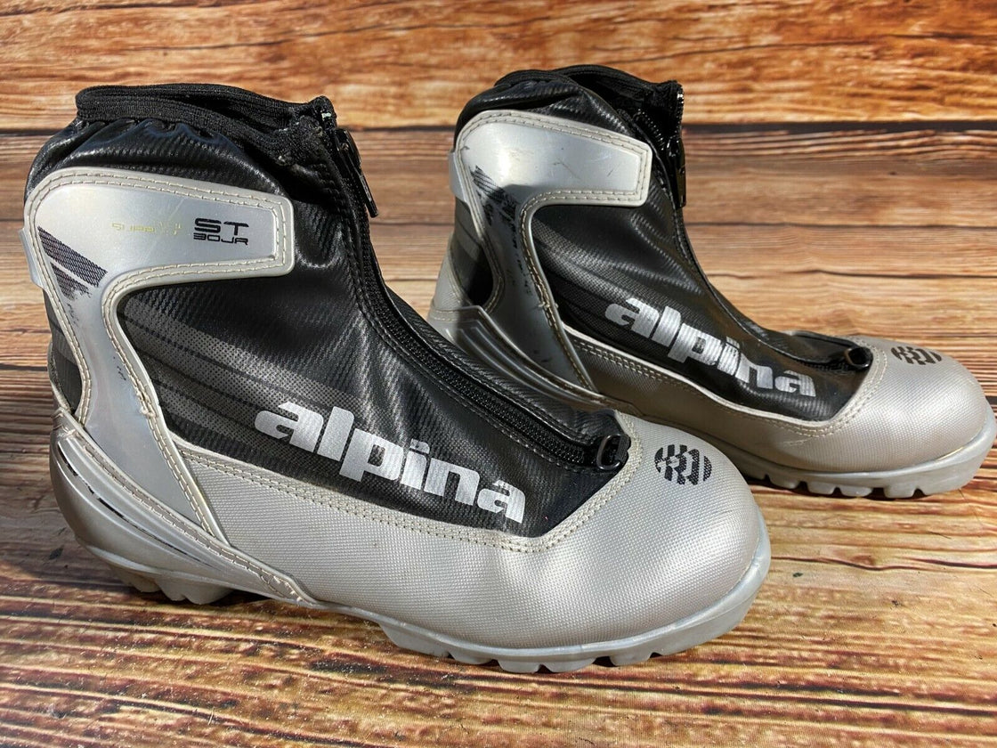 Alpina ST30 Jr Nordic Cross Country Ski Boots Size EU37 US5 for NNN