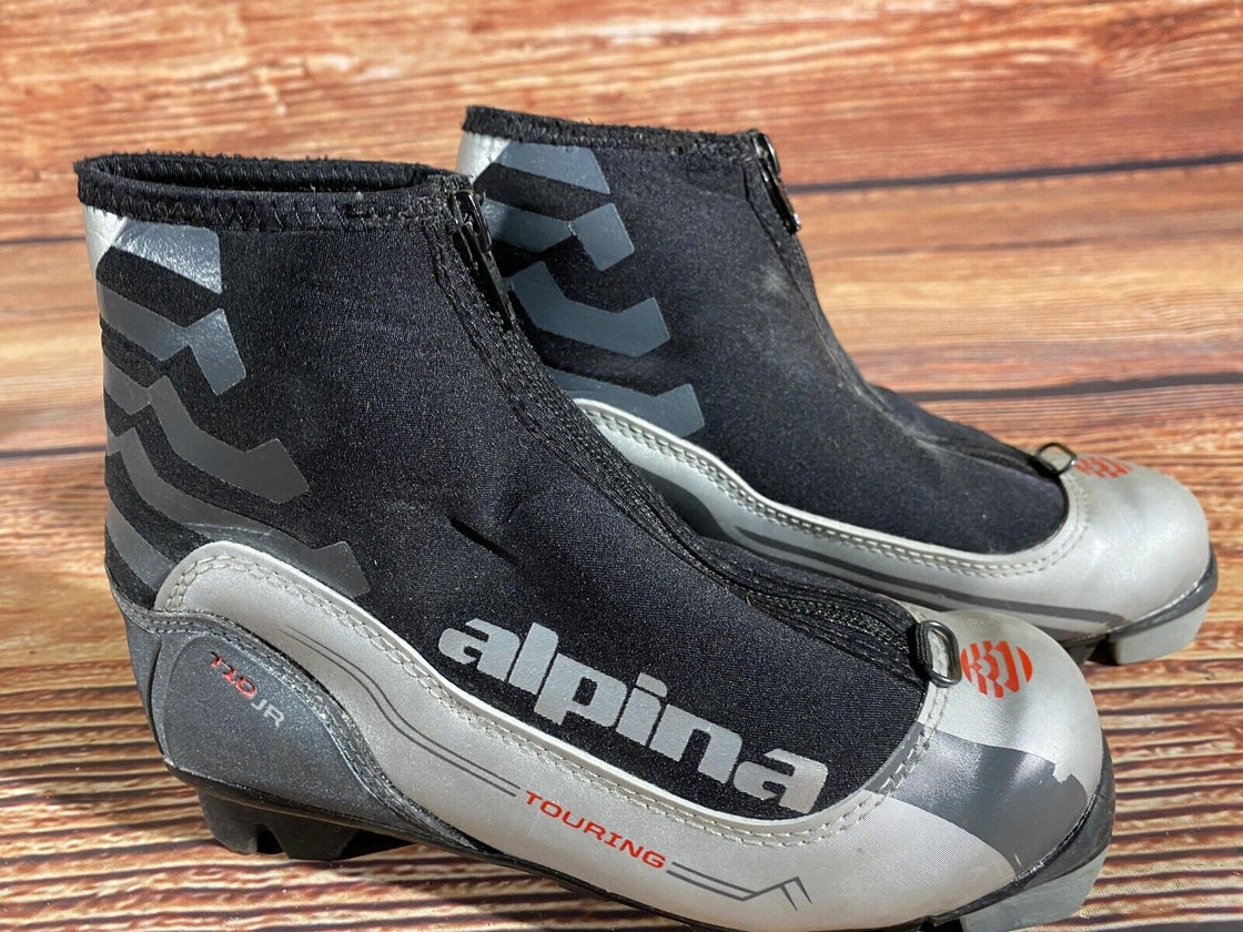 Alpina T10jr Kids Nordic Cross Country Ski Boots Size EU34 US3 NNN A-1330