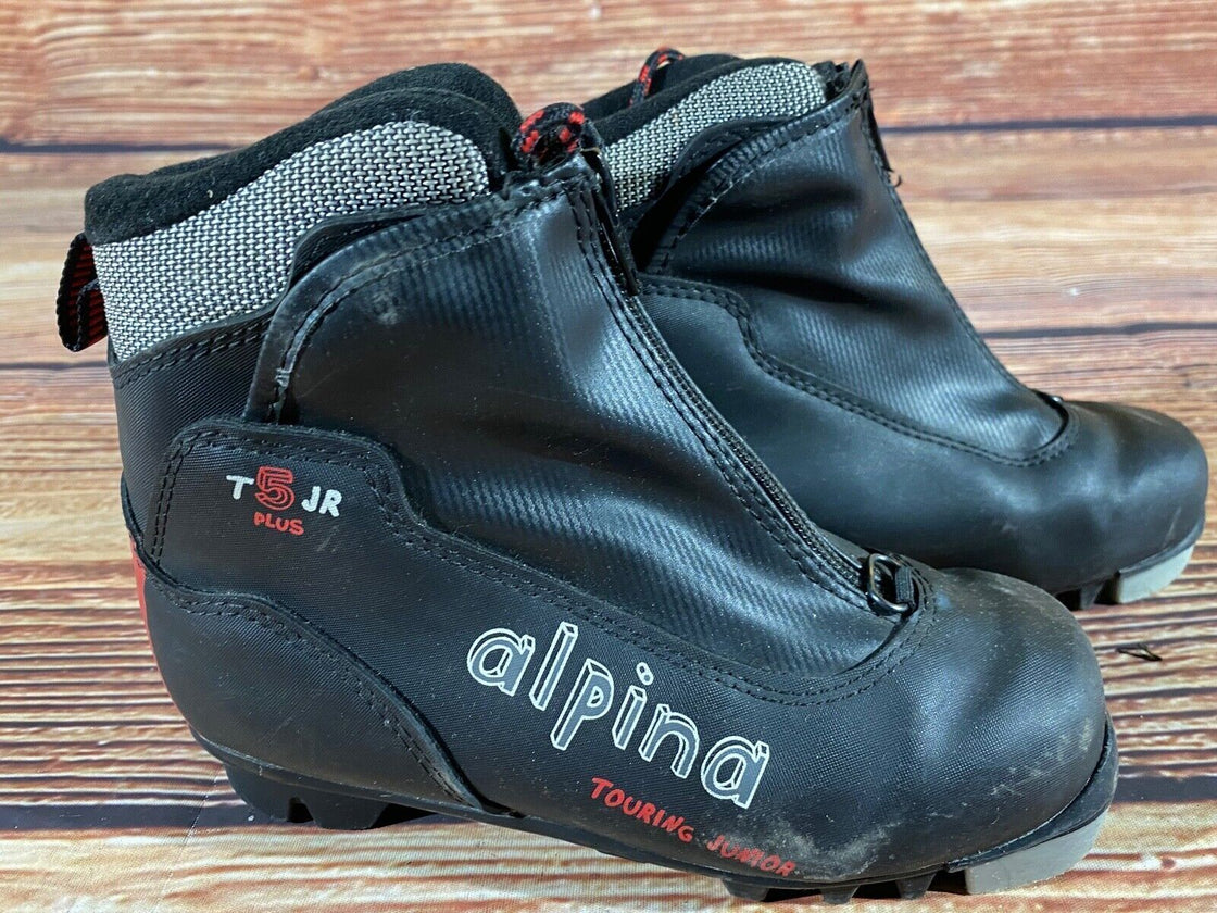 Alpina T5jr Kids Nordic Cross Country Ski Boots Size EU32 US1.5 NNN A-1283