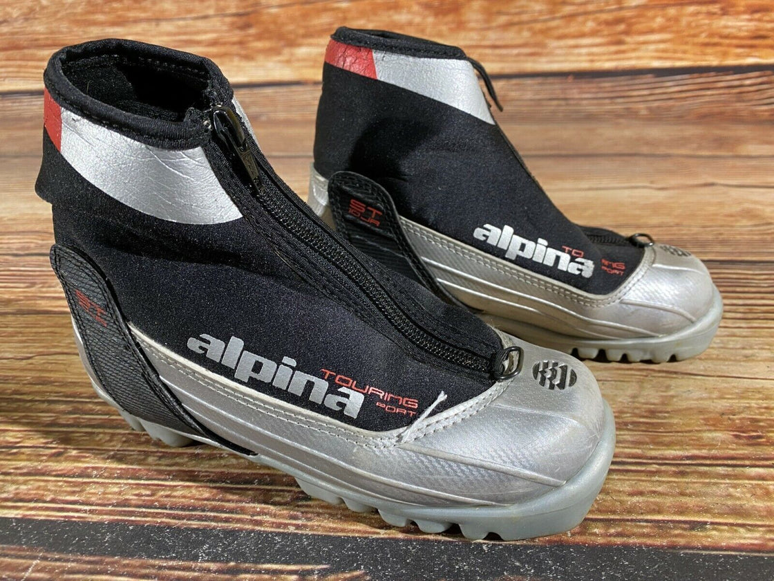 Alpina ST10j Kids Nordic Cross Country Ski Boots Size EU31 US12.5 for NNN A-402