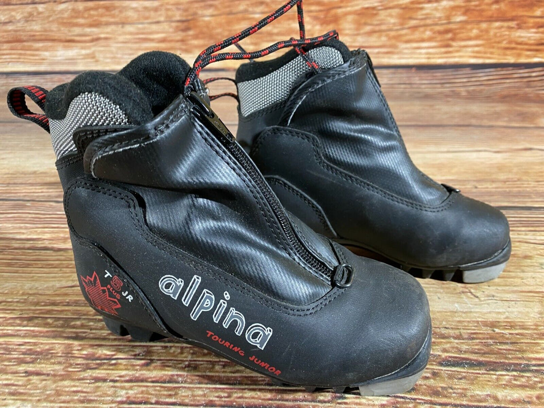 Alpina T5 Kids Nordic Cross Country Ski Boots Size EU30 US12 for NNN A-13