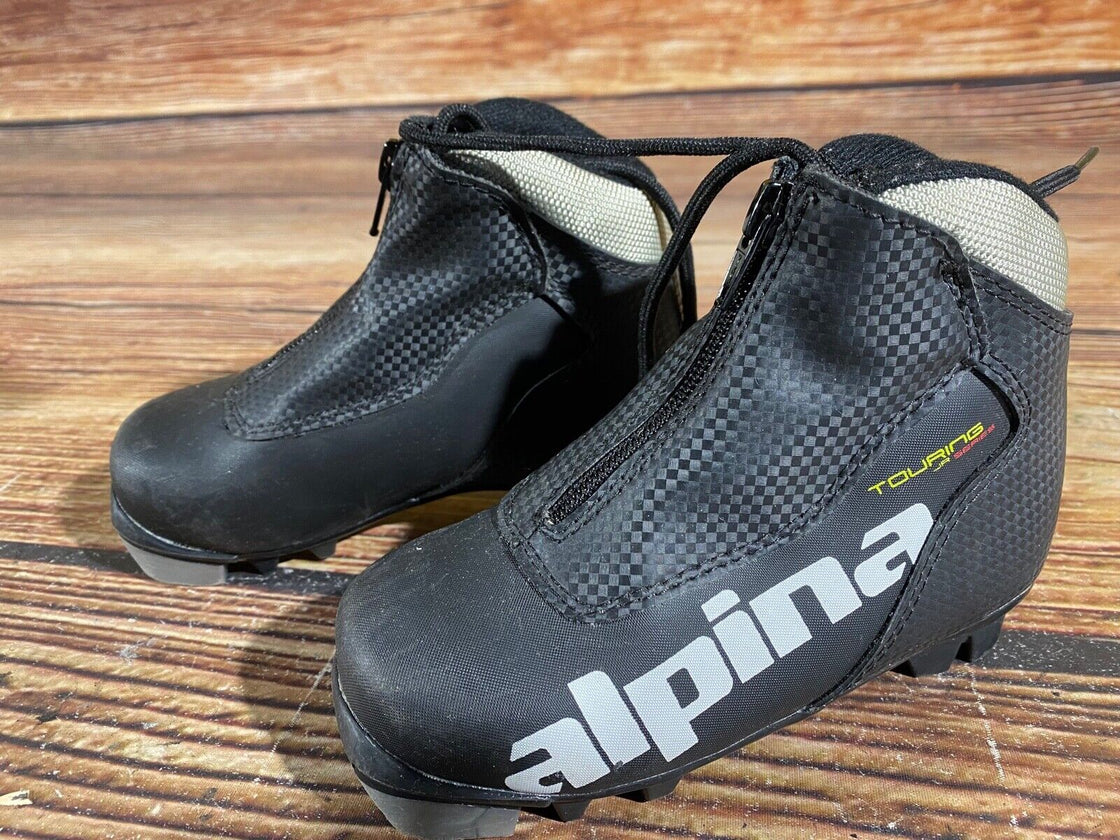 Alpina Touring Kids Nordic Cross Country Ski Boots Size EU28 US10.5 NNN A-687