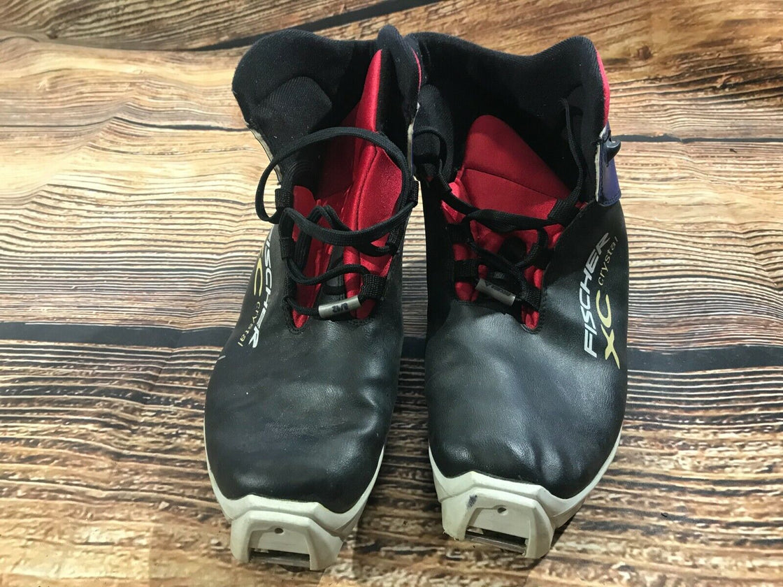 Fischer XC Crystal Cross Country Ski Boots Size EU42 US9 SNS Profil