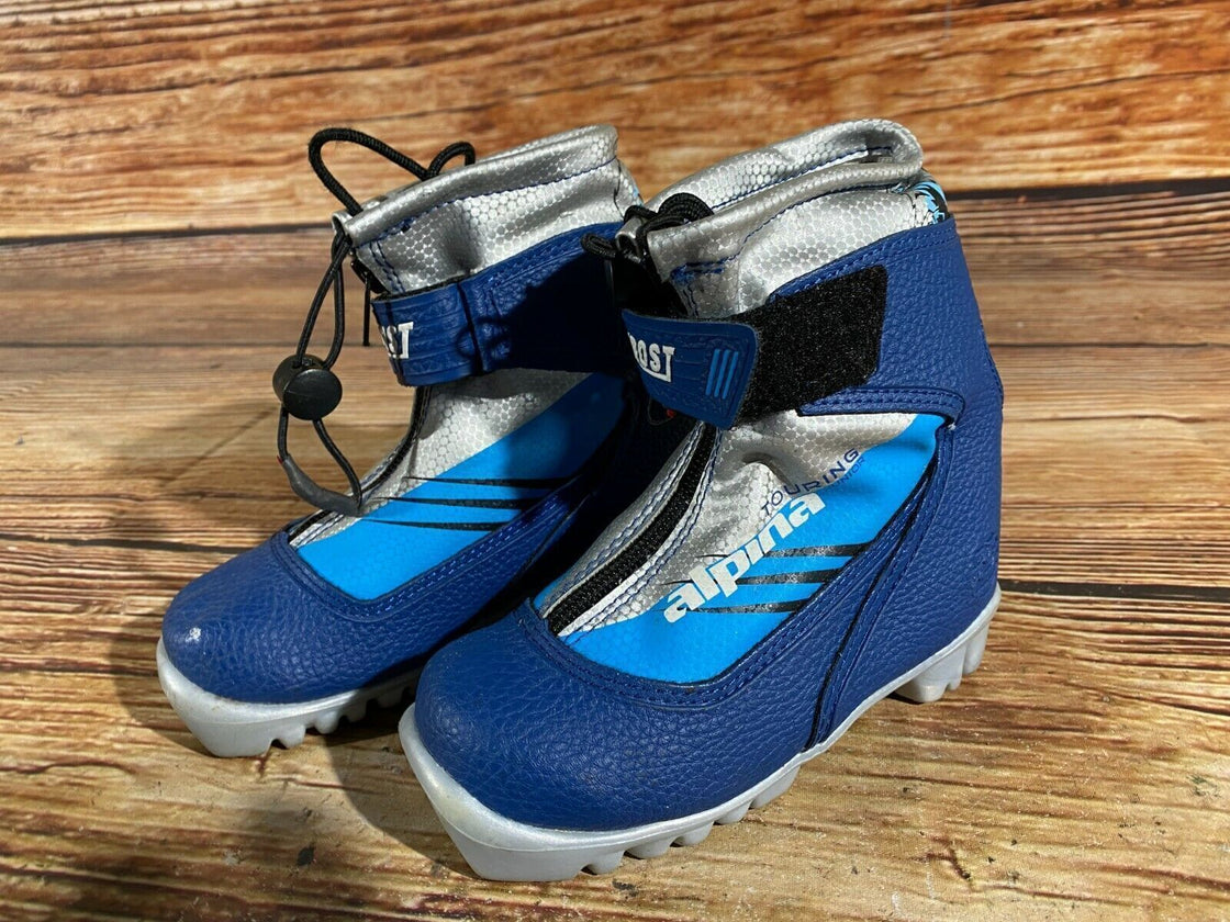 Alpina Frost Kids Nordic Cross Country Ski Boots Size EU28 US10.5 NNN A-483