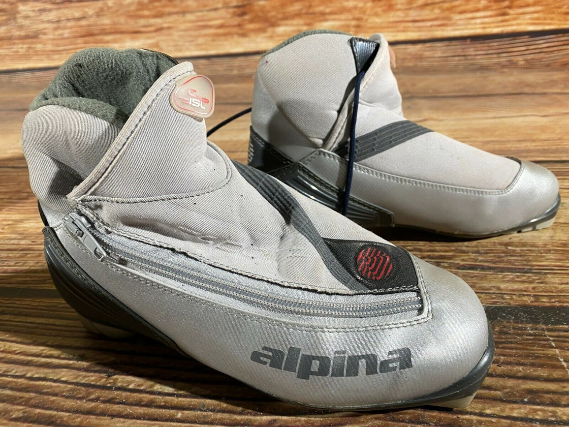 Alpina SP15L Nordic Cross Country Ski Boots Size EU37 US5 for NNN