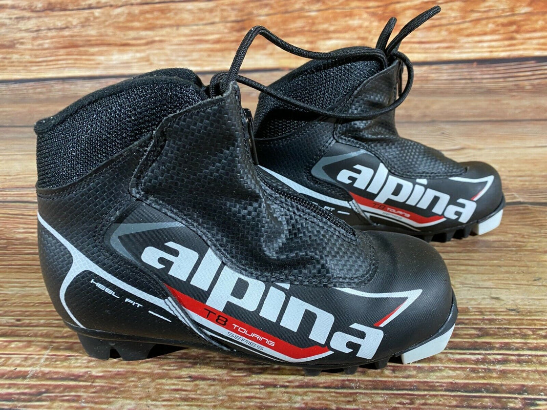 Alpina T8 Kids Nordic Cross Country Ski Boots Size EU33 US2 for NNN A-62