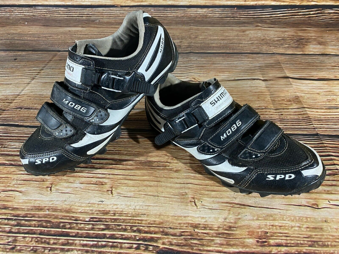 SHIMANO M086 Cycling MTB Shoes Mountain Biking Boots Size EU 42 with SPD Cleats