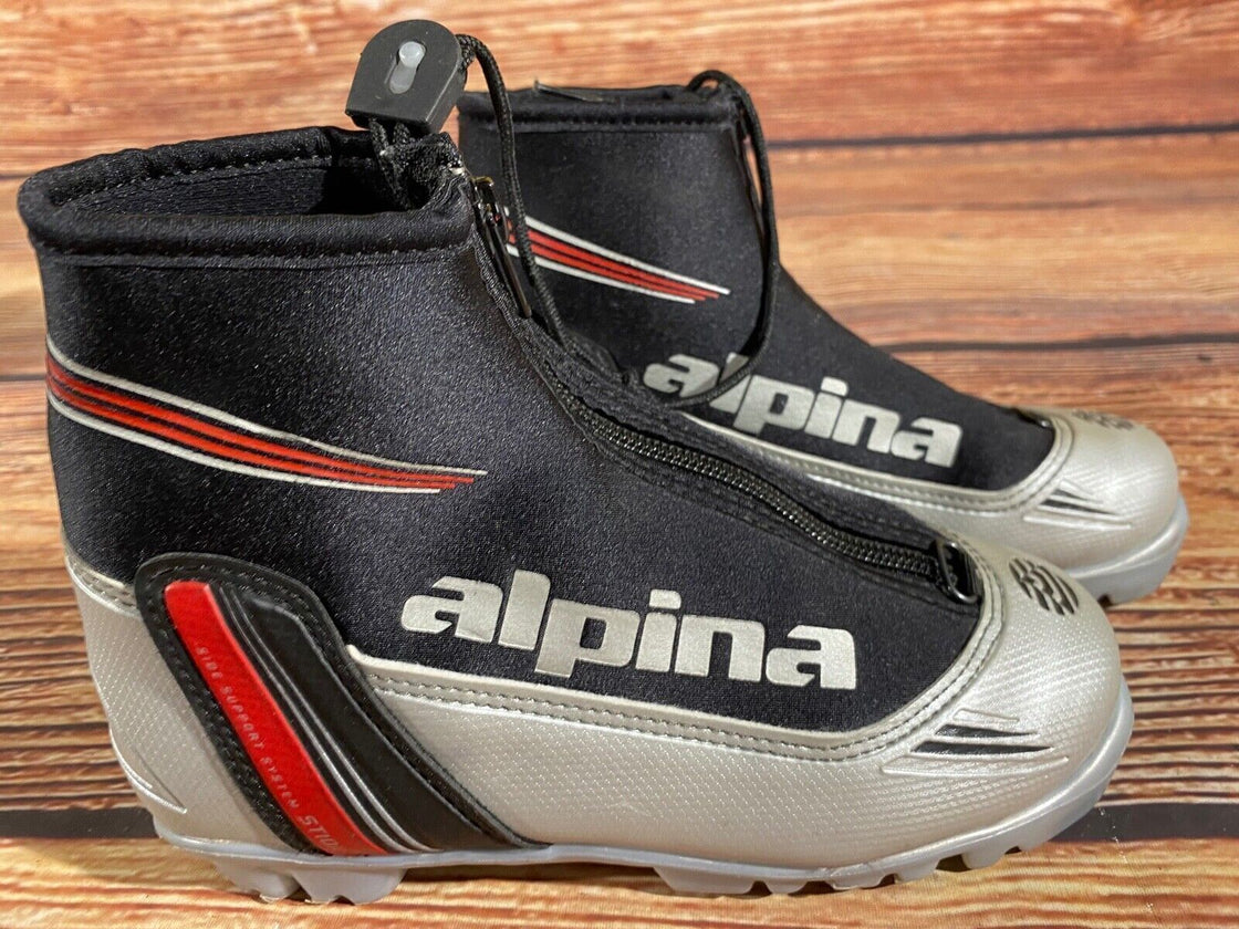 Alpina ST10jr Kids Nordic Cross Country Ski Boots Size EU34 US3 NNN A-1172