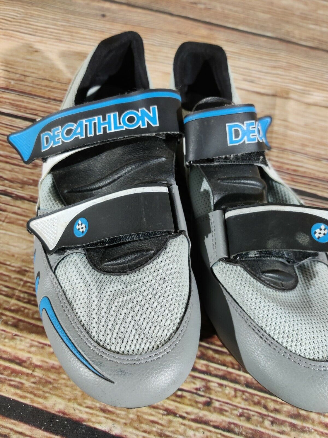 DECATHLON Vintage Road Cycling Shoes Road Bike Boots 3 Bolts Size EU43, US9