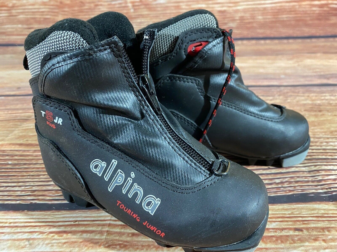 Alpina T5jr Kids Nordic Cross Country Ski Boots Size EU27 US9.5 NNN A-1378