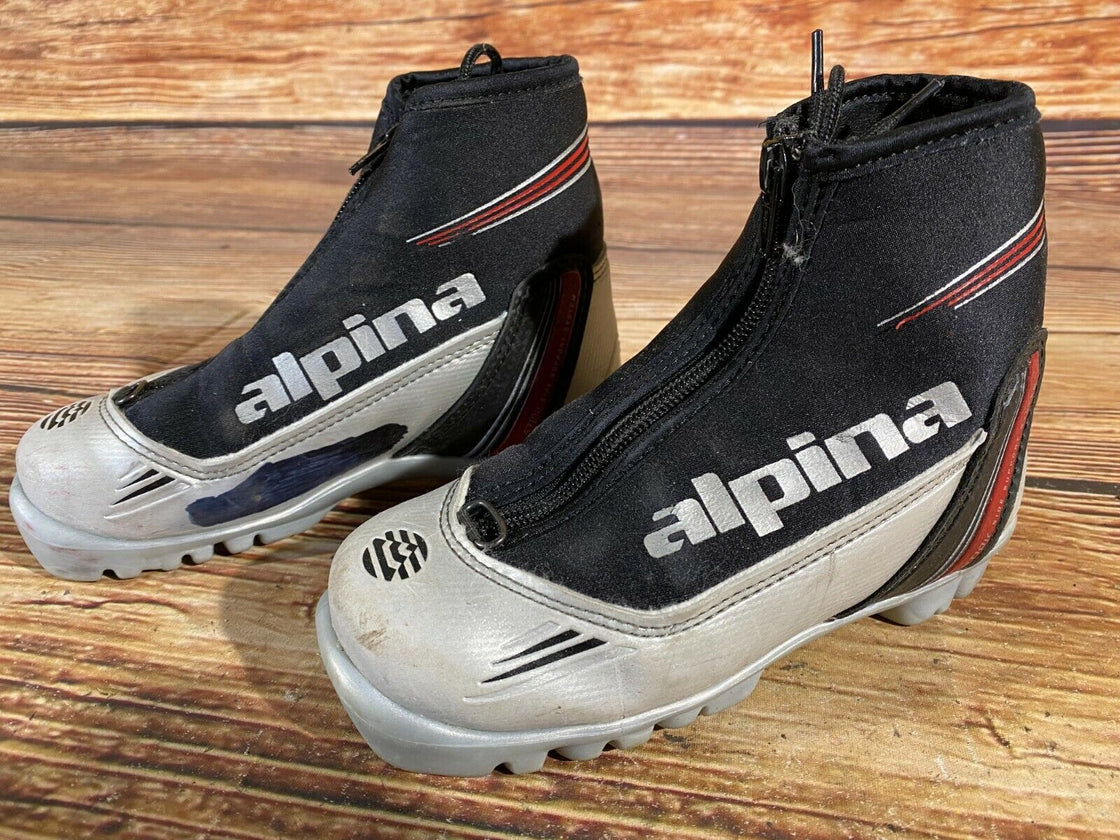 Alpina ST10jr Kids Nordic Cross Country Ski Boots Size EU31 US12.5 for NNN A-122