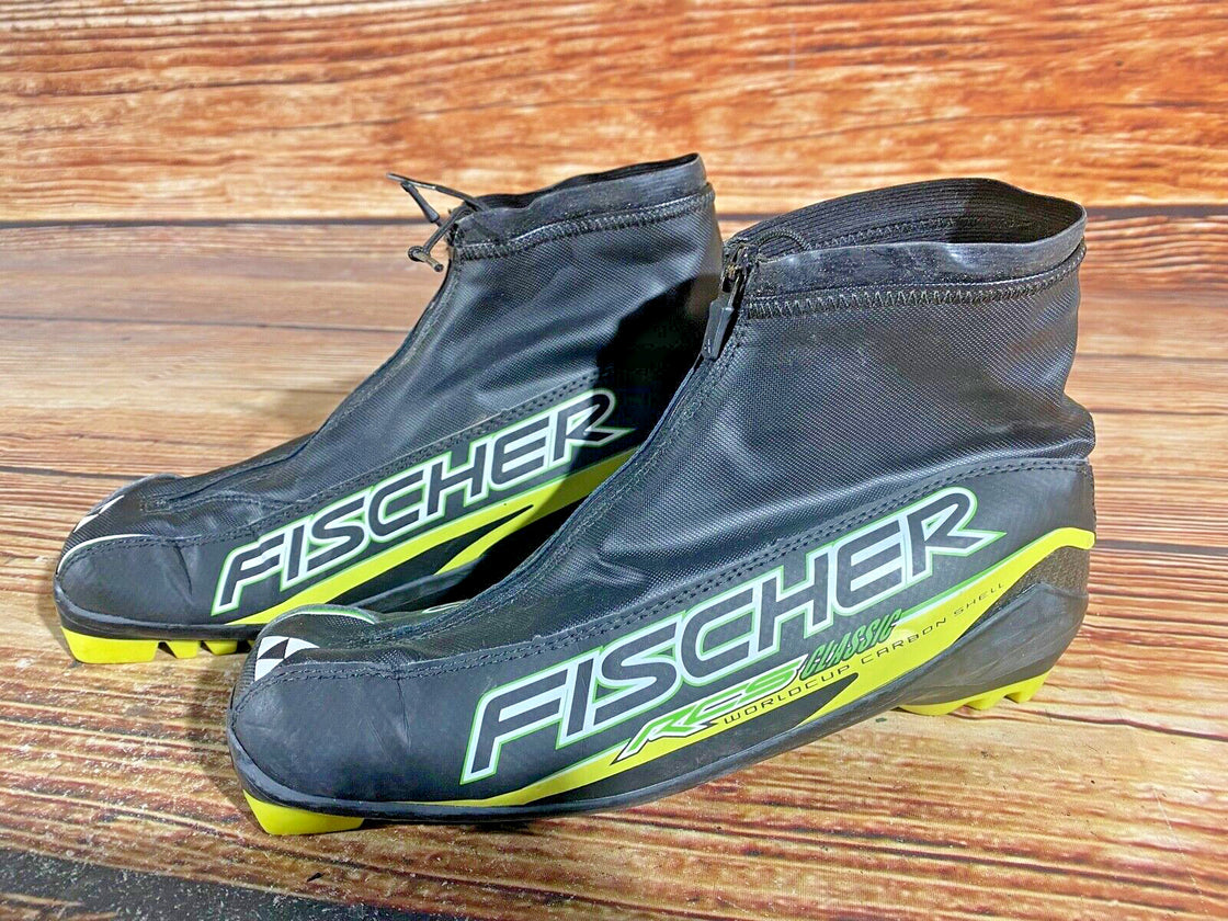 Fischer RCS World Cup Carbon  Cross Country Ski Boots Size EU40.5 US8 for NNN