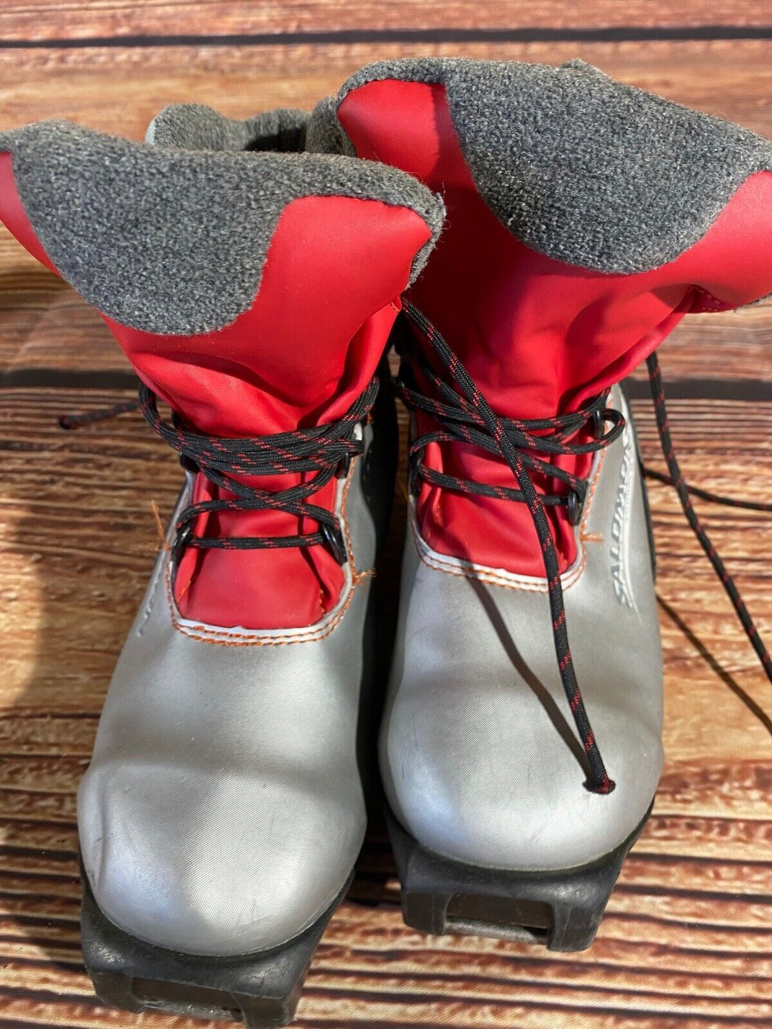Salomon Snowmonster Kids Cross Country Ski Boots Size EU34 US2.5 SNS Profil S87