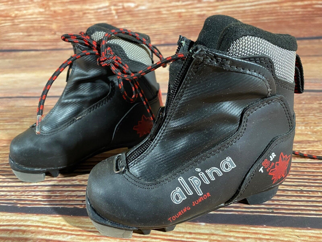 Alpina T5jr Kids Nordic Cross Country Ski Boots Size EU25 US8.5 NNN A-1377