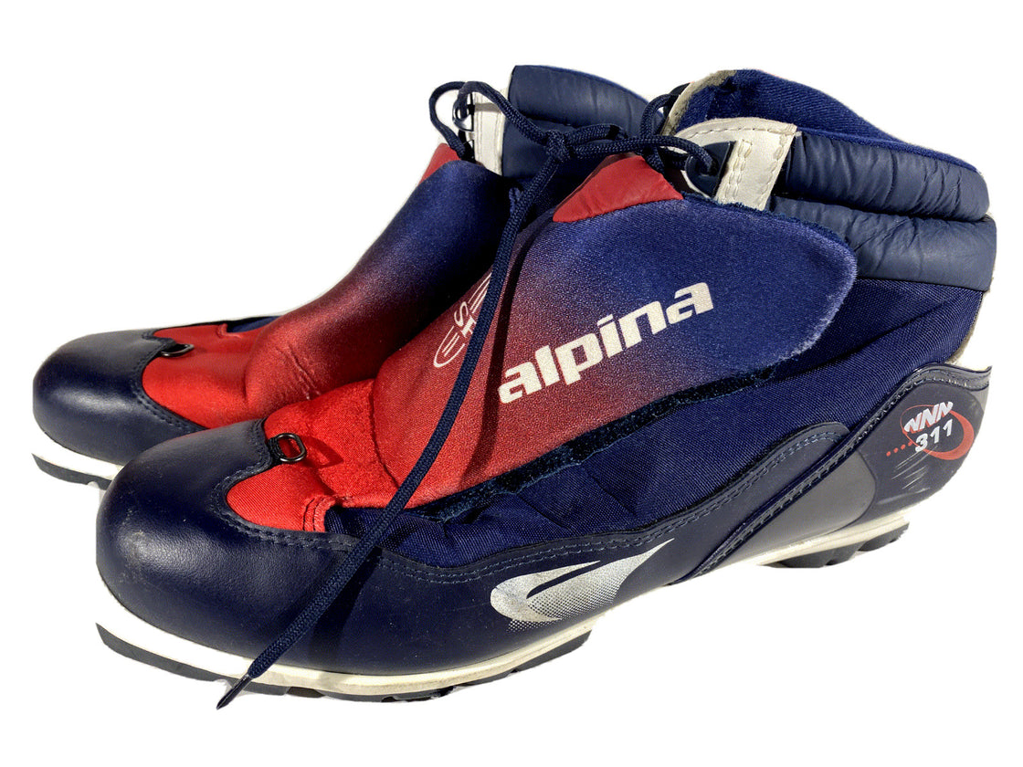 Alpina 311 Nordic Cross Country Ski Boots Size EU46 US12.5 NNN bindings