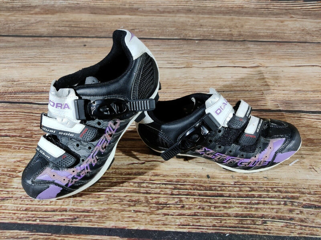 DIADORA X-Trail Cycling MTB Shoes Mountain Bike Boots 2 Bolts Ladies EU38 US7