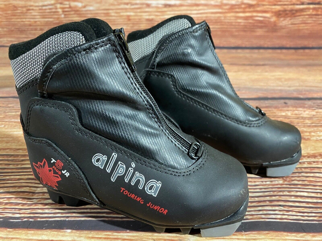 Alpina T5jr Kids Nordic Cross Country Ski Boots Size EU28 US10.5 NNN A-1168