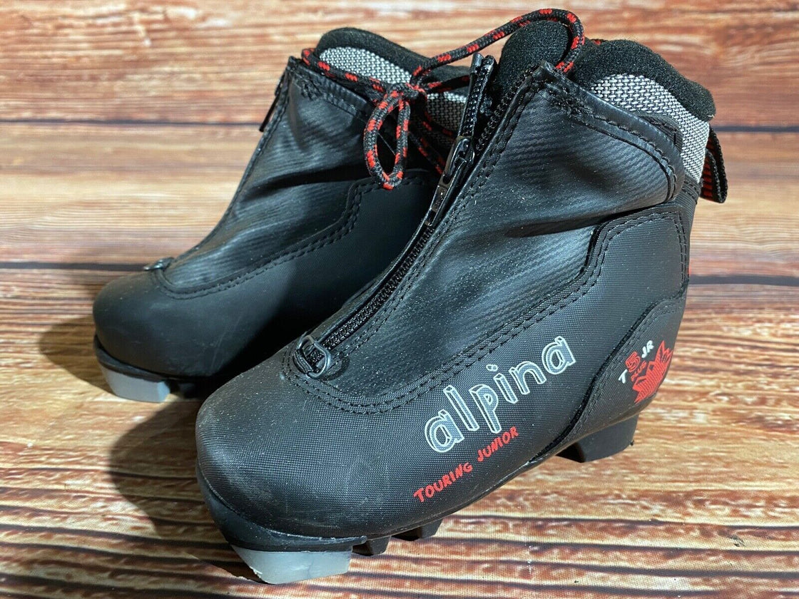 Alpina T5 jr Kids Nordic Cross Country Ski Boots Size EU25 US8.5 NNN A-1228