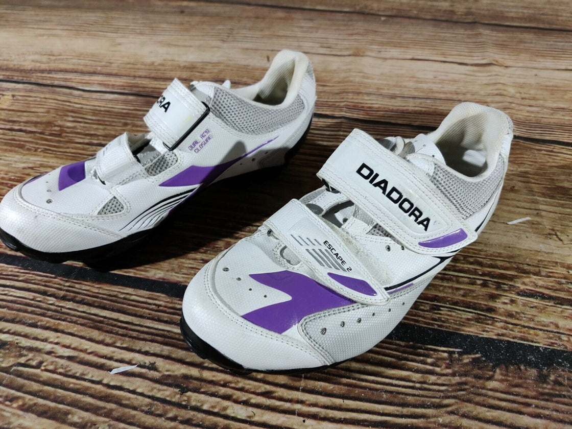 DIADORA Escape 2 Cycling MTB Shoes Mountain Bike Boots 2 Bolts Ladies EU39, US8